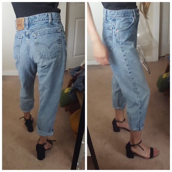 boyfriend straight leg baggy relaxed mom jeans - Picture 3 of 4